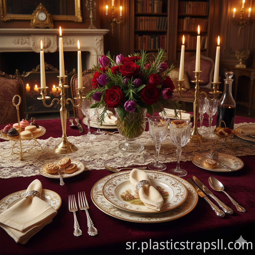 French retro dinner party supplies